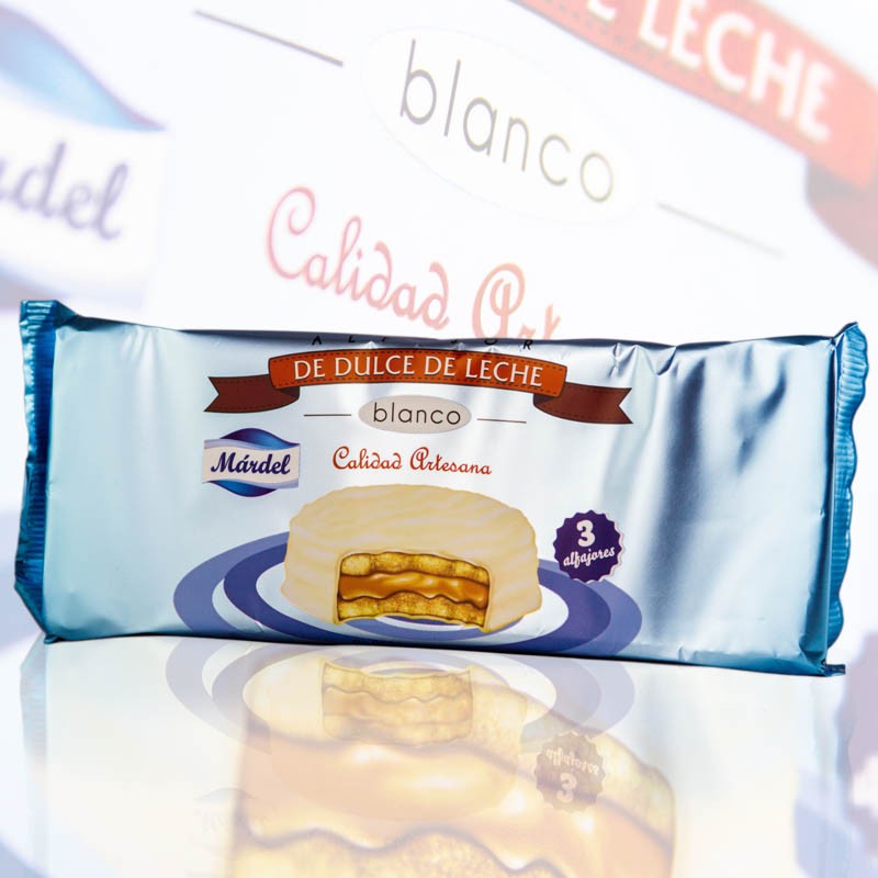 Alfajores Mardel Chocolate Blanco x 3