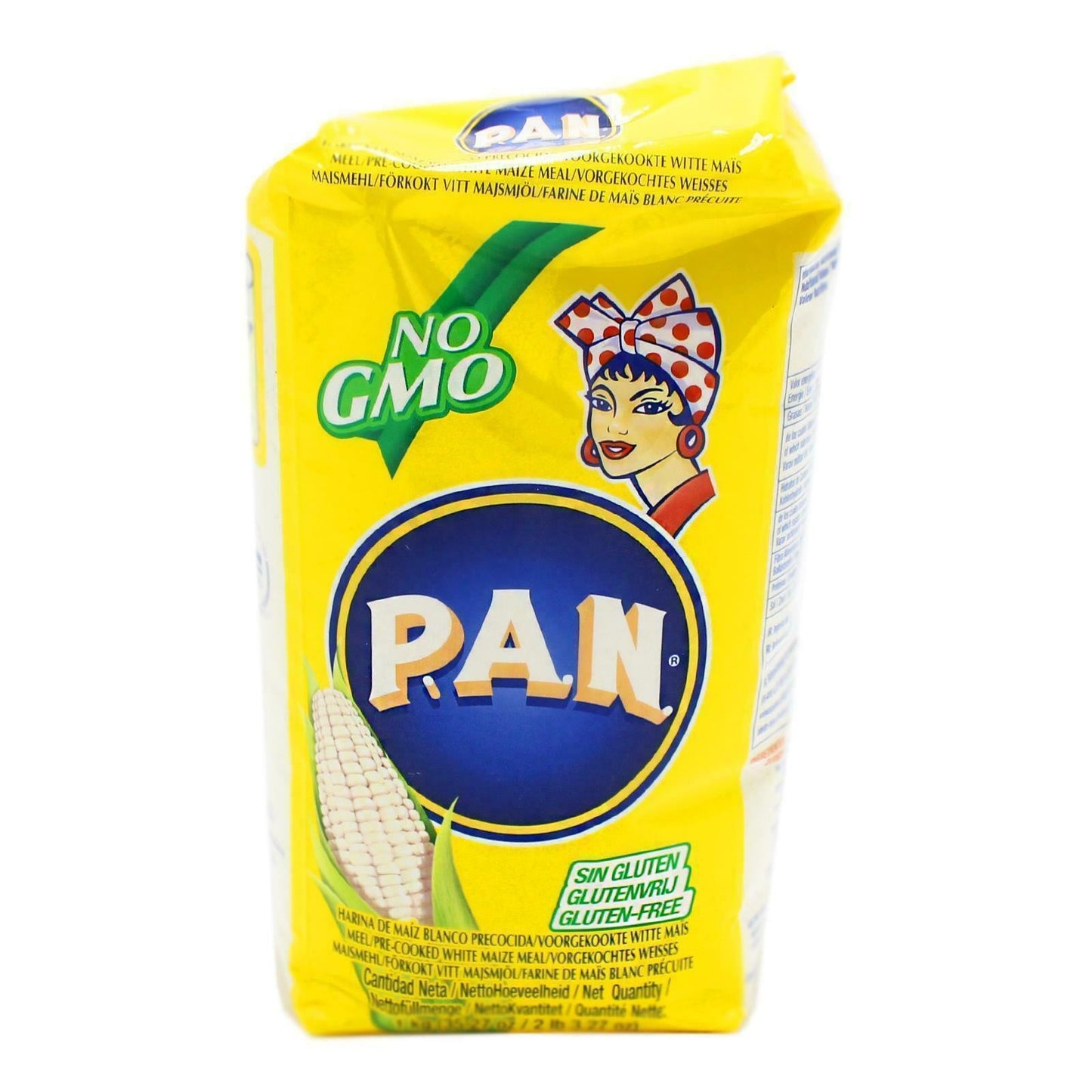Harina de Maíz Blanco Precocida Sin Gluten